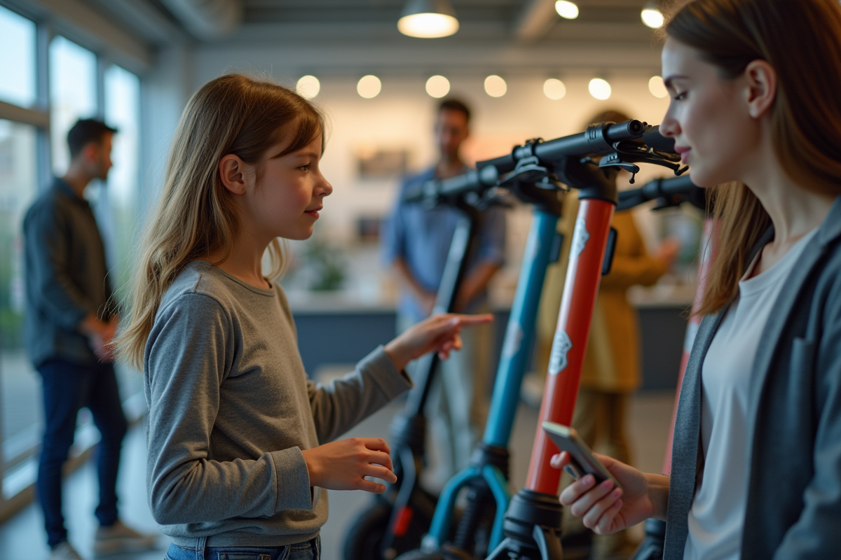 enfant trottinette