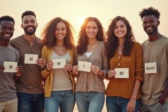 Groupe divers avec noms commençant par M en extérieur